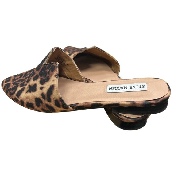 Steve Madden Leopard Print Slip-On Mules For Women Size 7.5 - Picture 4 of 6